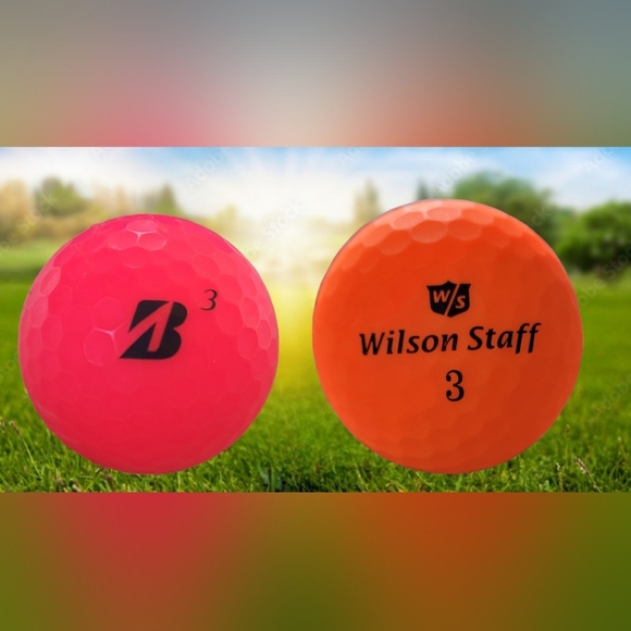 LOT OF 2 GENTLY USED GOLF BALLS #3 ~ WILSON ~ BRIDGESTONE E12 ~ - Picture 2 of 3